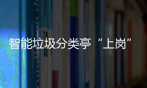 人居亭提升态环环境和生智能垃圾境上岗分类