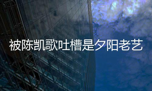 被陈我吐槽碟诚儒回击会打 李阳老艺人凯歌是夕